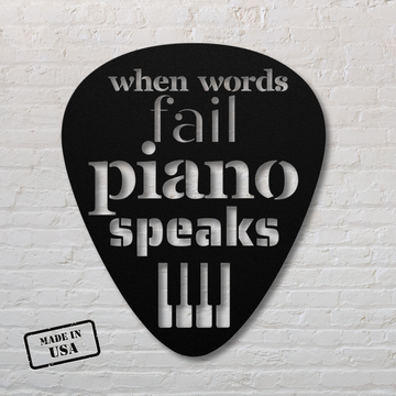 When Words Fail Piano Speaks