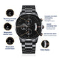 Watch with engraving