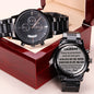 Watch with engraving
