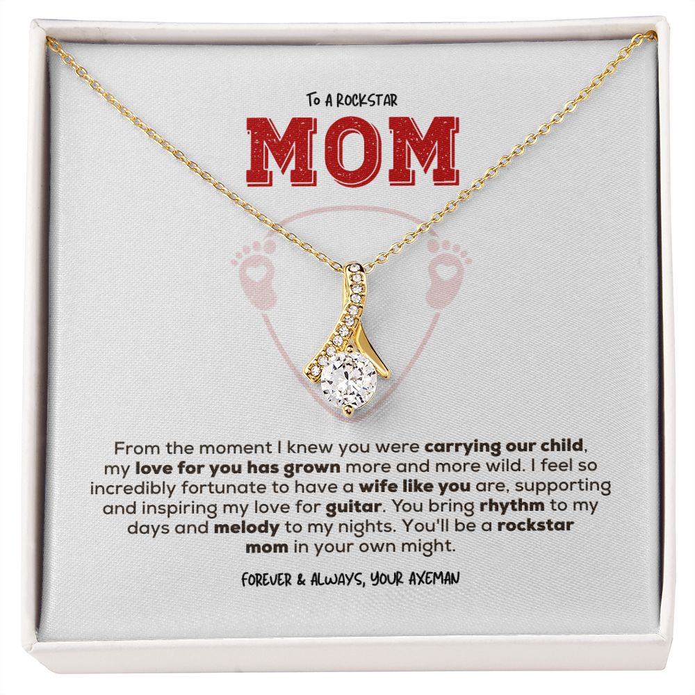 Rockstar Mom-to-be | Alluring Beauty Necklace | Gift from Guitarist Dad