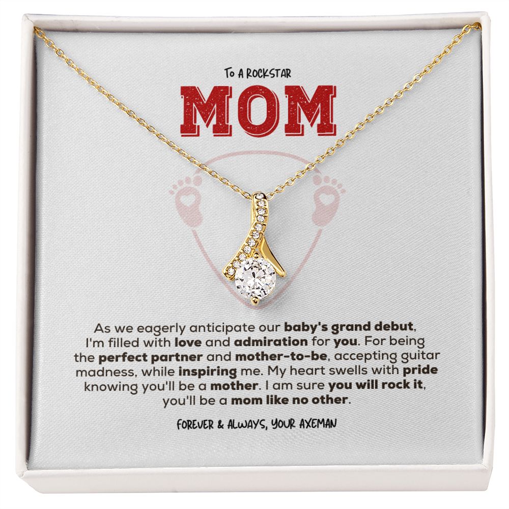 Rockstar Mom-to-be | Alluring Beauty Necklace | Gift from Guitarist Dad