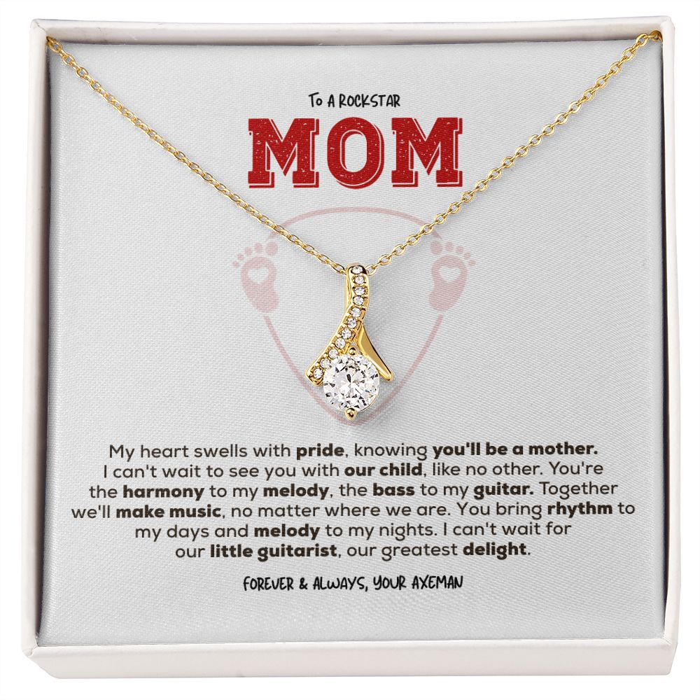 Rockstar Mom-to-be | Alluring Beauty Necklace | Gift from Guitarist Dad