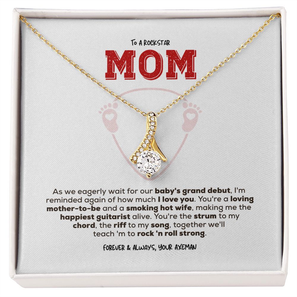 Rockstar Mom-to-be | Alluring Beauty Necklace | Gift from Guitarist Dad