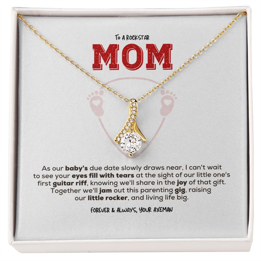 Rockstar Mom-to-be | Alluring Beauty Necklace | Gift from Guitarist Dad