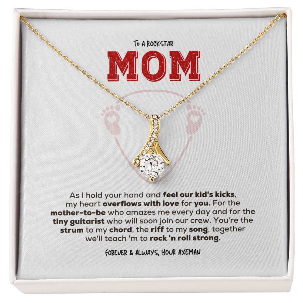 Rockstar Mom-to-be | Alluring Beauty Necklace | Gift from Guitarist Dad