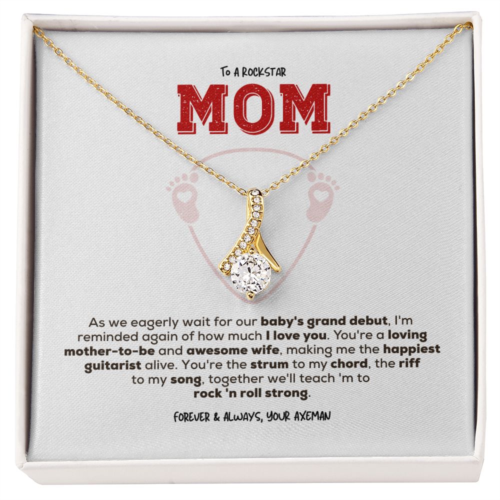 Rockstar Mom-to-be | Alluring Beauty Necklace | Gift from Guitarist Dad