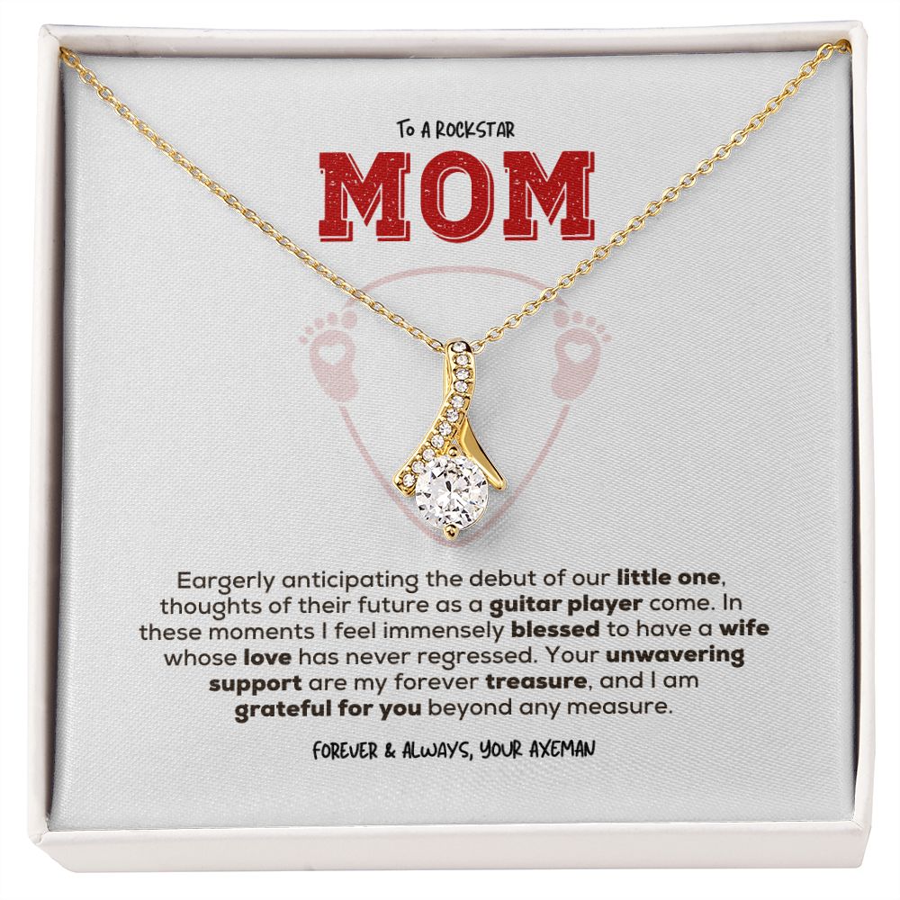 Rockstar Mom-to-be | Alluring Beauty Necklace | Gift from Guitarist Dad