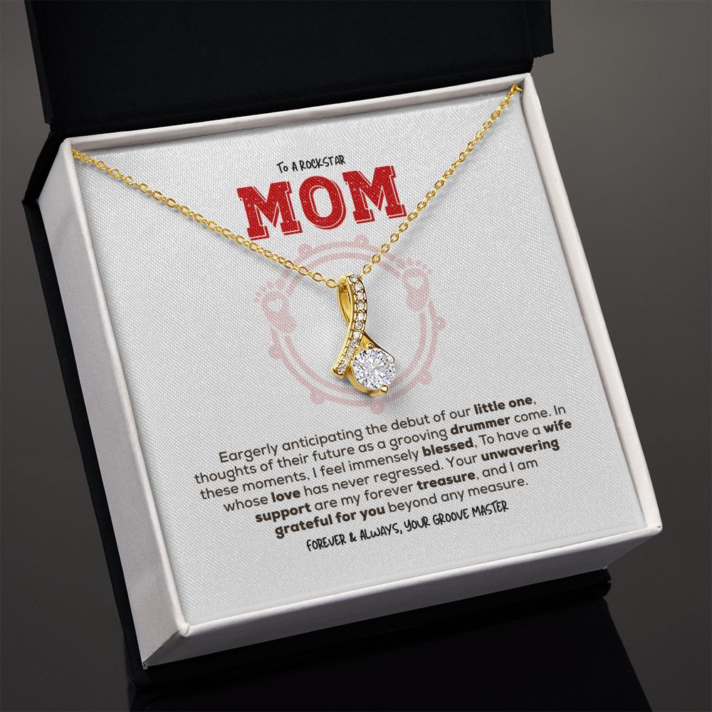 Rockstar Mom-to-be | Alluring Beauty Necklace | Gift from Drummer Dad