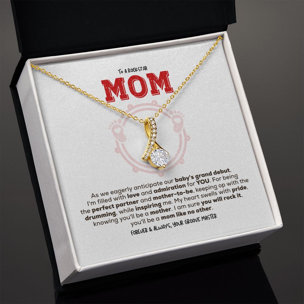 Rockstar Mom-to-be | Alluring Beauty Necklace | Gift from Drummer Dad