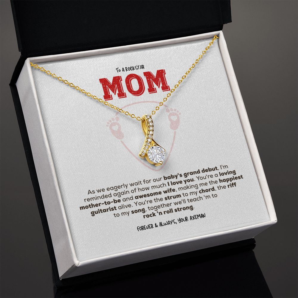 Rockstar Mom-to-be | Alluring Beauty Necklace | Gift from Guitarist Dad