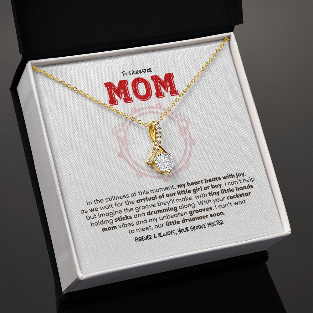Rockstar Mom-to-be | Alluring Beauty Necklace | Gift from Drummer Dad