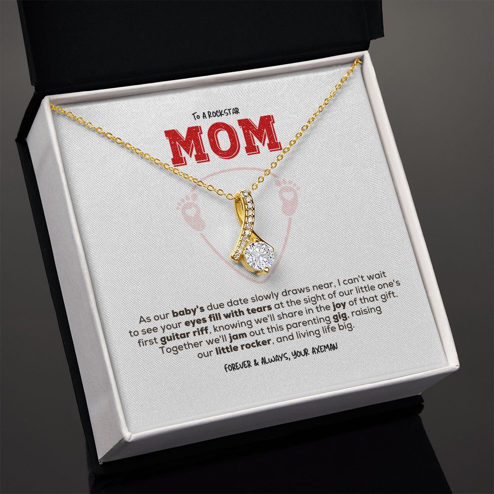 Rockstar Mom-to-be | Alluring Beauty Necklace | Gift from Guitarist Dad