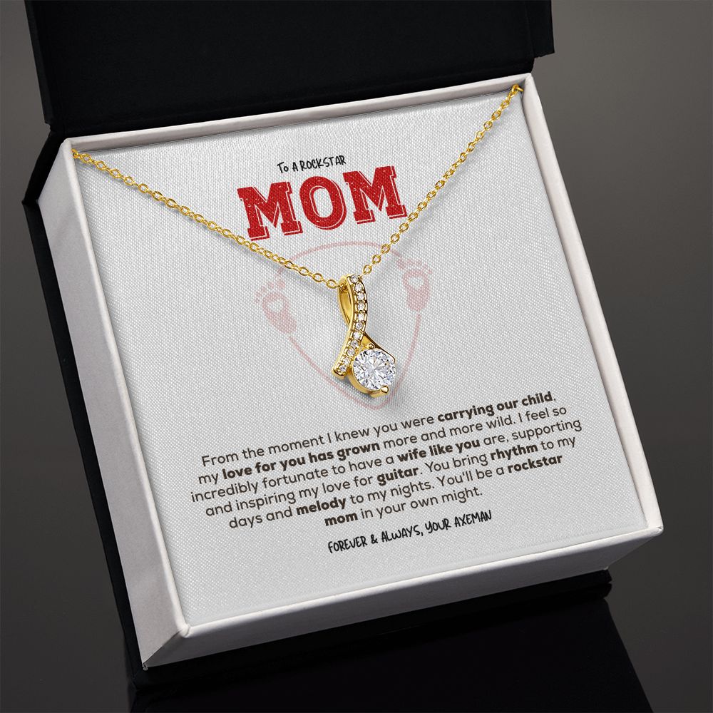 Rockstar Mom-to-be | Alluring Beauty Necklace | Gift from Guitarist Dad