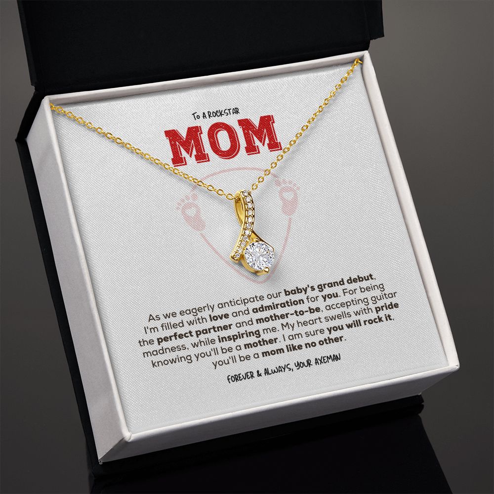 Rockstar Mom-to-be | Alluring Beauty Necklace | Gift from Guitarist Dad