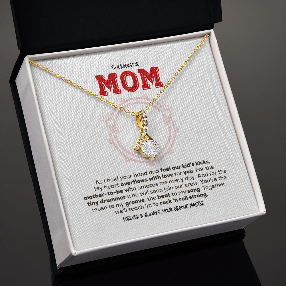 Rockstar Mom-to-be | Alluring Beauty Necklace | Gift from Drummer Dad
