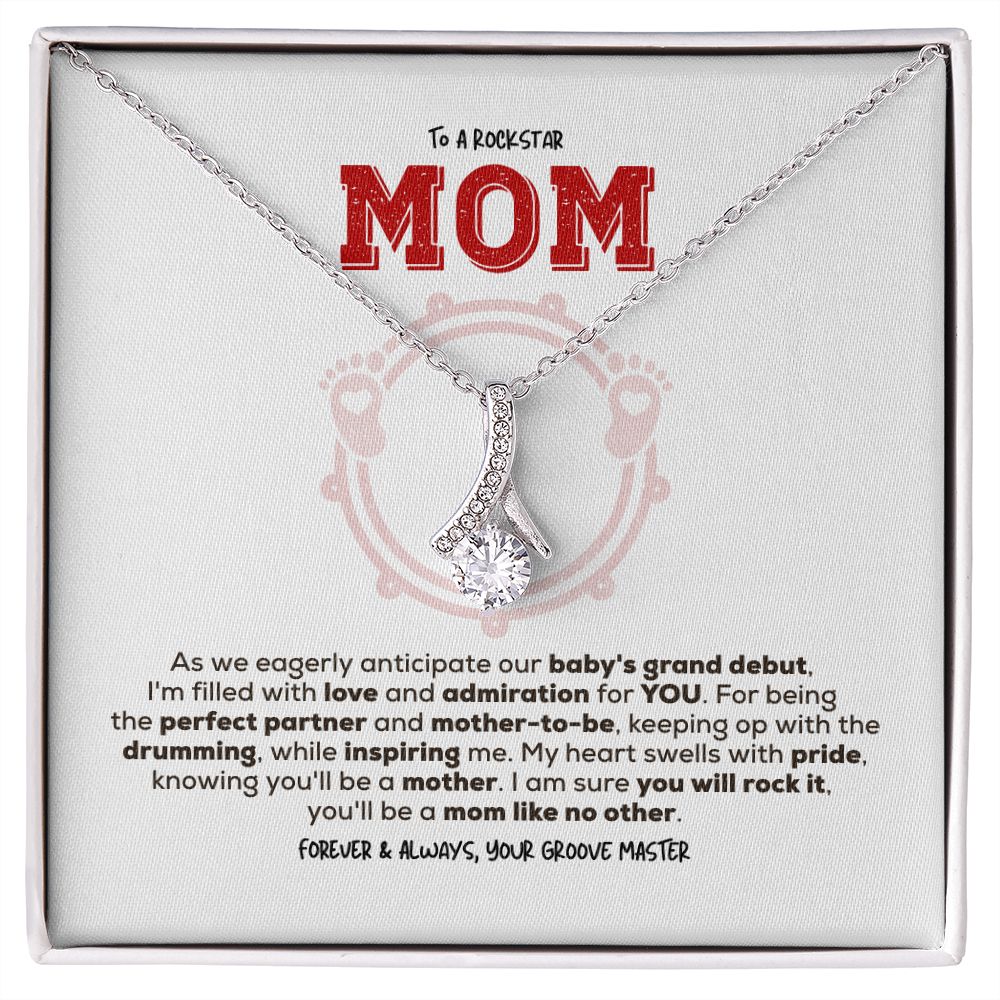 Rockstar Mom-to-be | Alluring Beauty Necklace | Gift from Drummer Dad