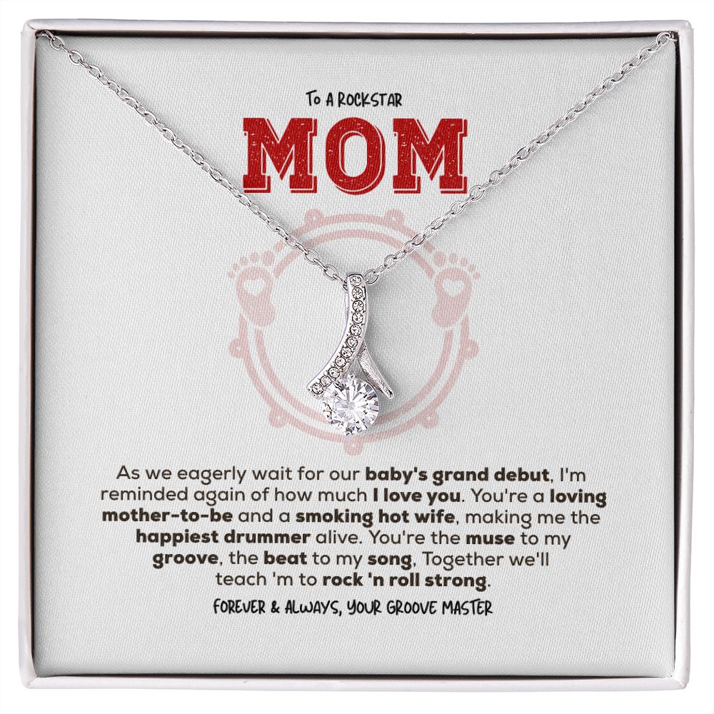 Rockstar Mom-to-be | Alluring Beauty Necklace | Gift from Drummer Dad