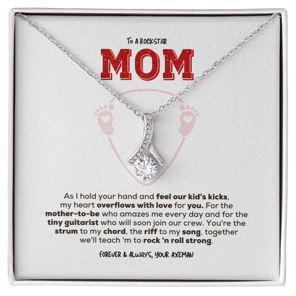 Rockstar Mom-to-be | Alluring Beauty Necklace | Gift from Guitarist Dad
