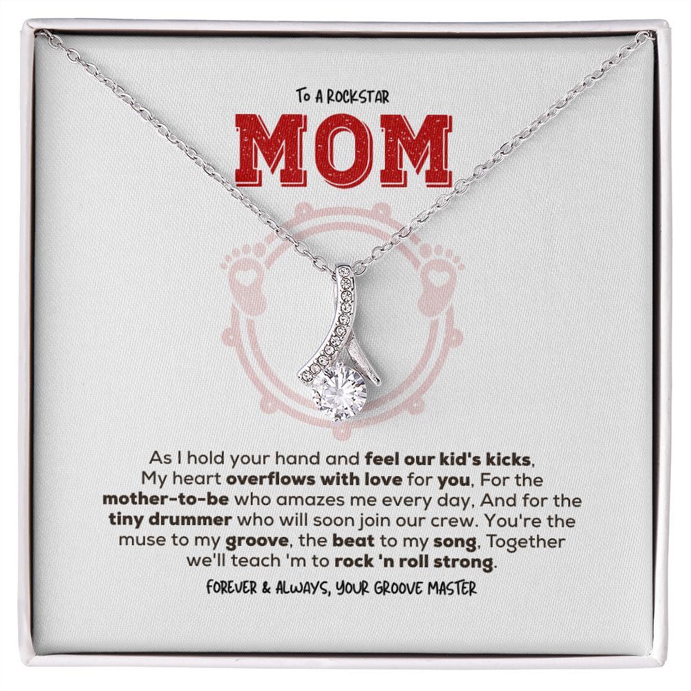Rockstar Mom-to-be | Alluring Beauty Necklace | Gift from Drummer Dad