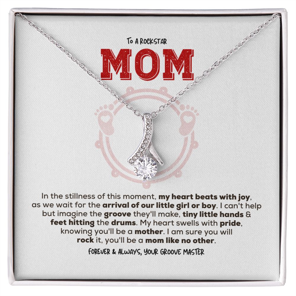 Rockstar Mom-to-be | Alluring Beauty Necklace | Gift from Drummer Dad