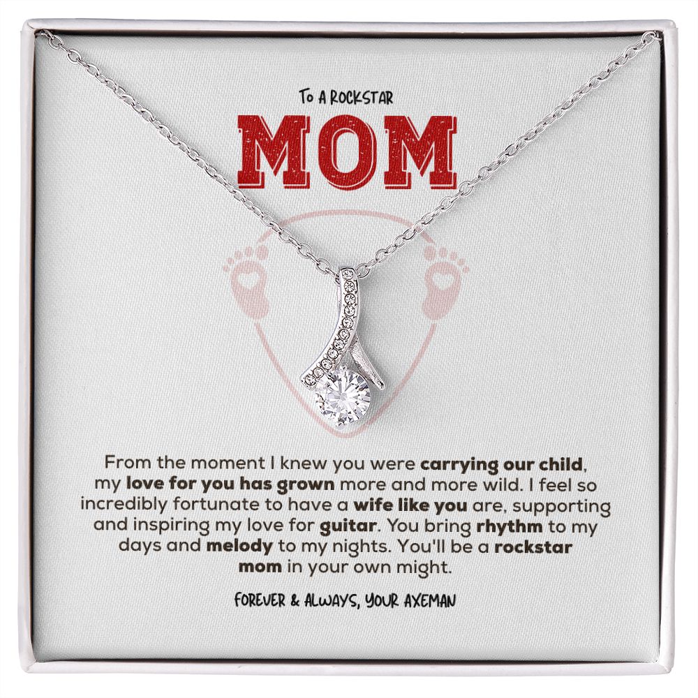 Rockstar Mom-to-be | Alluring Beauty Necklace | Gift from Guitarist Dad