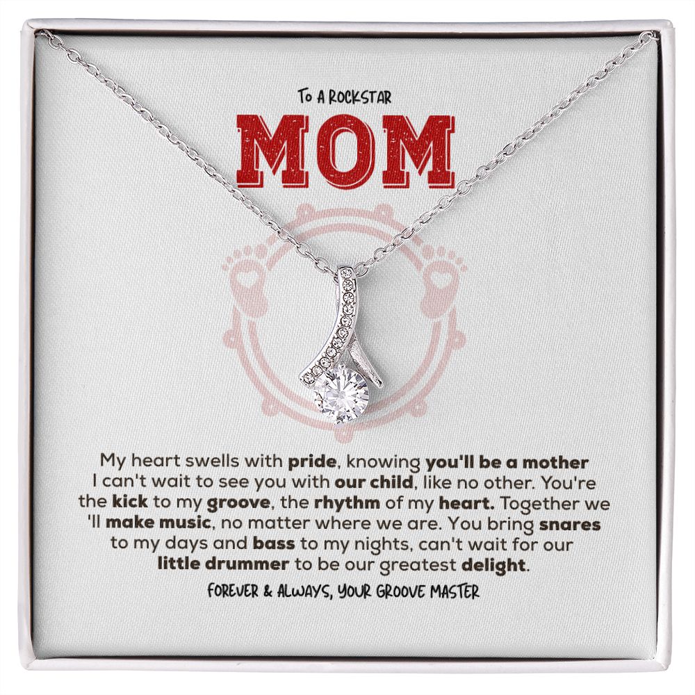 Rockstar Mom-to-be | Alluring Beauty Necklace | Gift from Drummer Dad