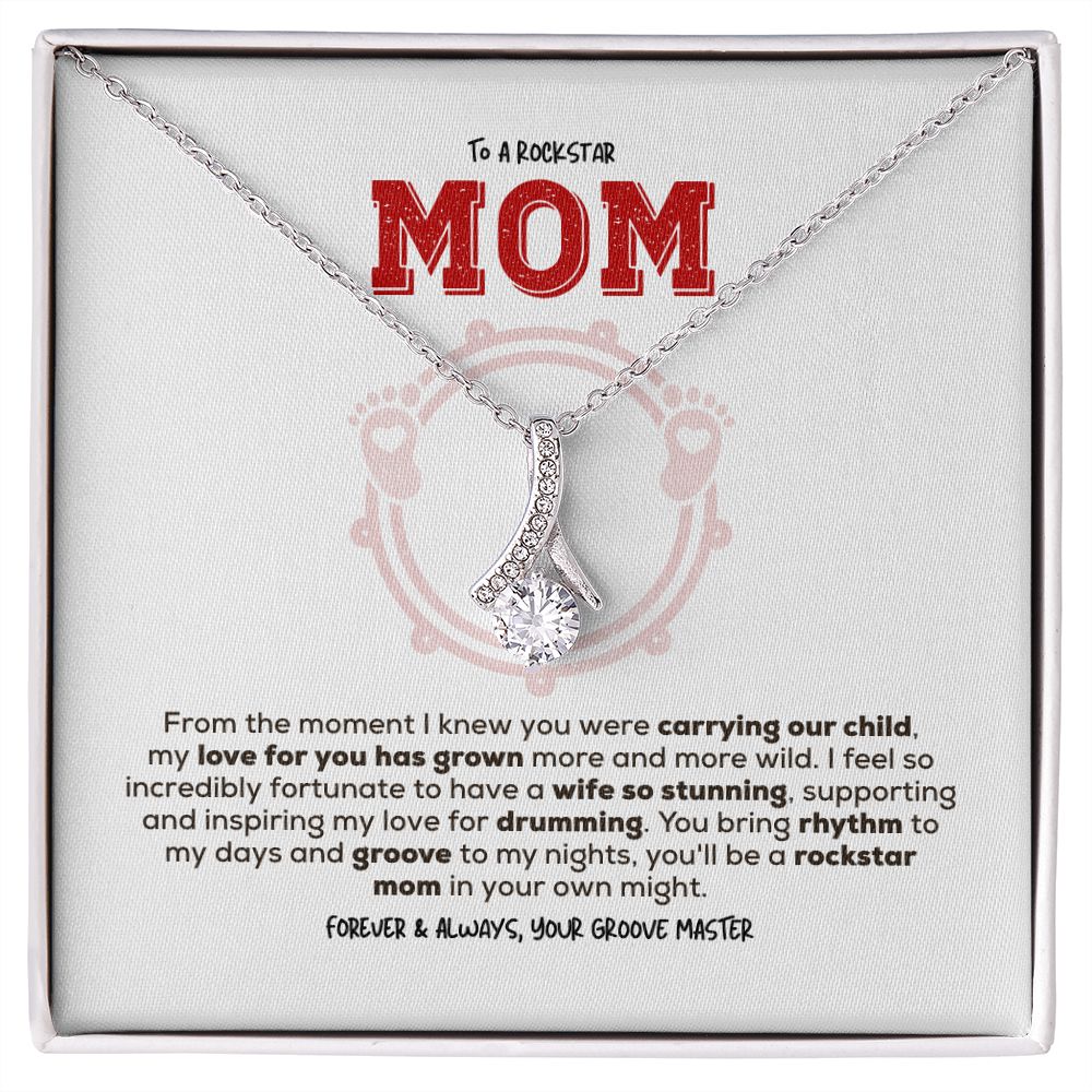 Rockstar Mom-to-be | Alluring Beauty Necklace | Gift from Drummer Dad