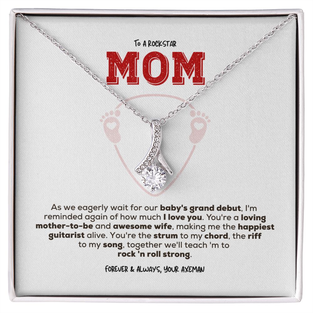 Rockstar Mom-to-be | Alluring Beauty Necklace | Gift from Guitarist Dad