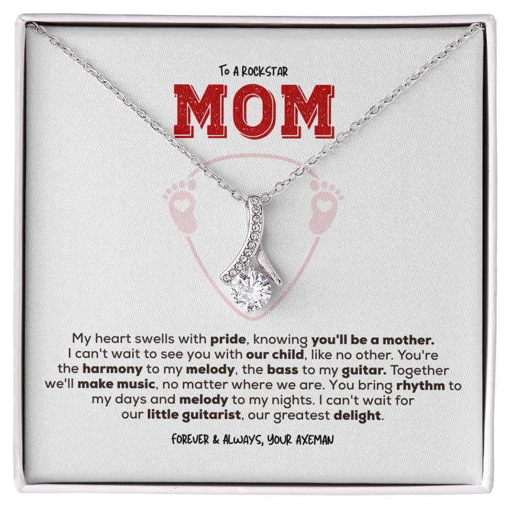Rockstar Mom-to-be | Alluring Beauty Necklace | Gift from Guitarist Dad