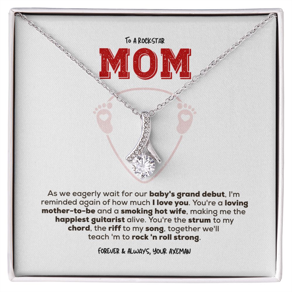 Rockstar Mom-to-be | Alluring Beauty Necklace | Gift from Guitarist Dad