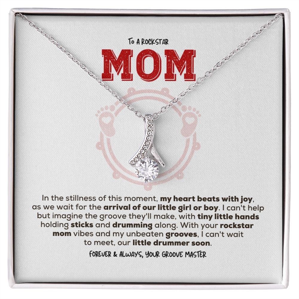 Rockstar Mom-to-be | Alluring Beauty Necklace | Gift from Drummer Dad