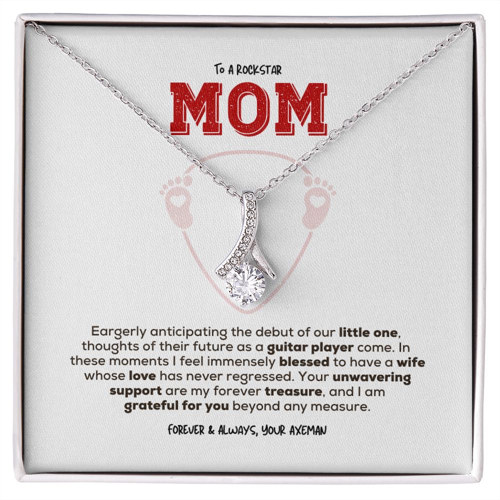 Rockstar Mom-to-be | Alluring Beauty Necklace | Gift from Guitarist Dad