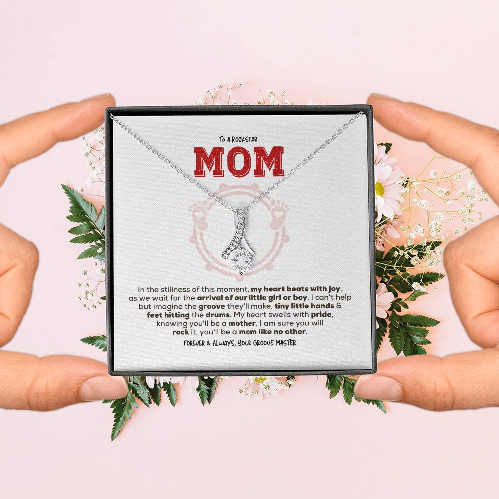 Rockstar Mom-to-be | Alluring Beauty Necklace | Gift from Drummer Dad