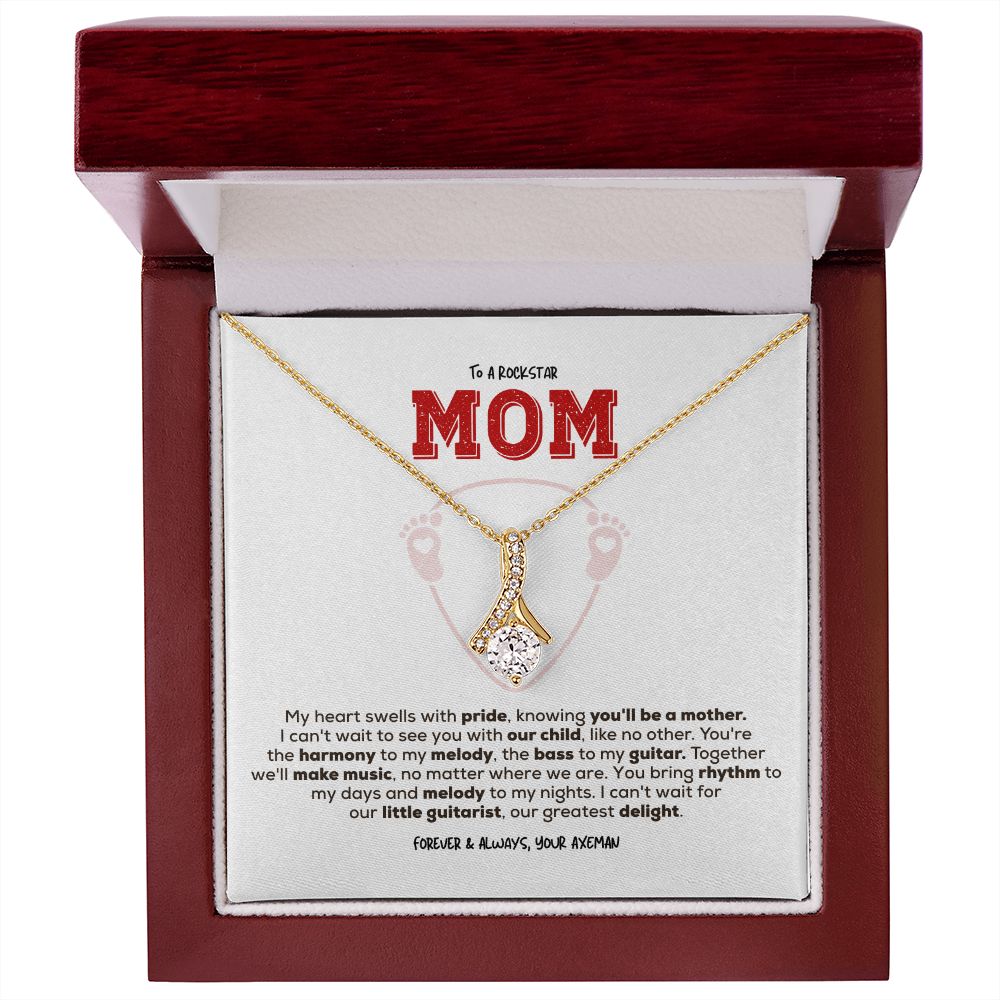 Rockstar Mom-to-be | Alluring Beauty Necklace | Gift from Guitarist Dad
