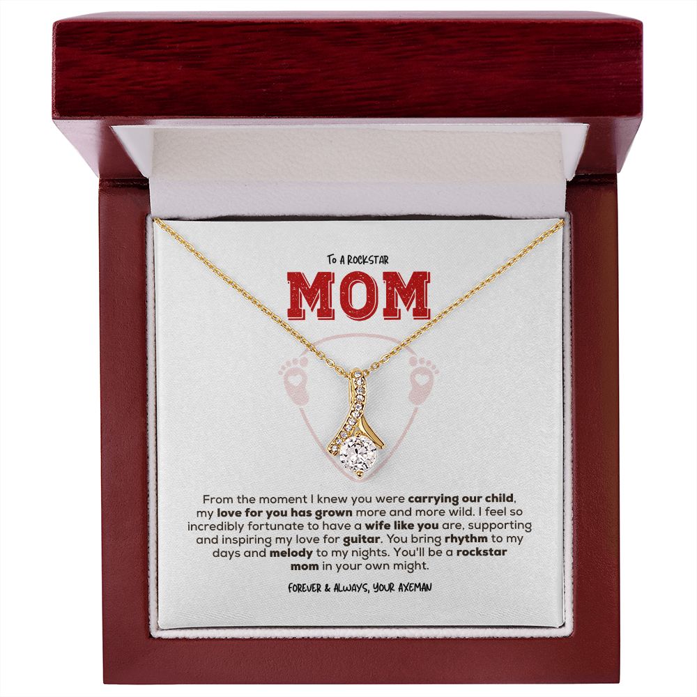 Rockstar Mom-to-be | Alluring Beauty Necklace | Gift from Guitarist Dad