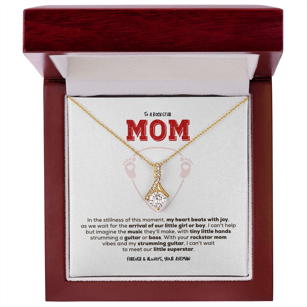 Rockstar Mom-to-be | Alluring Beauty Necklace | Gift from Guitarist Dad