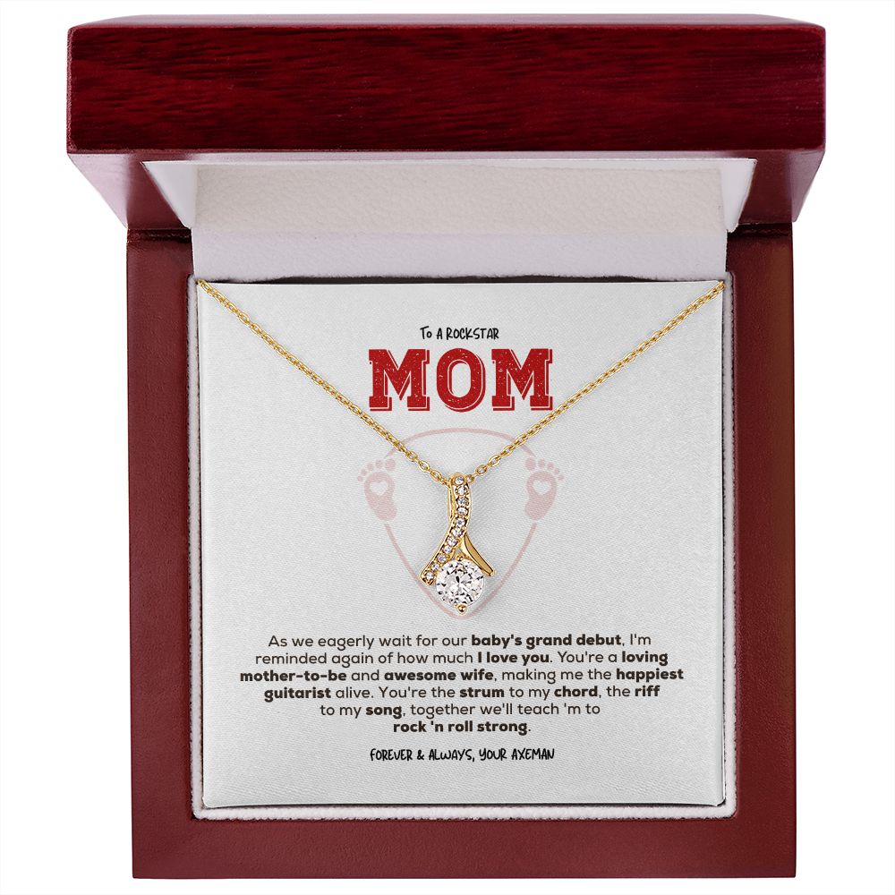 Rockstar Mom-to-be | Alluring Beauty Necklace | Gift from Guitarist Dad
