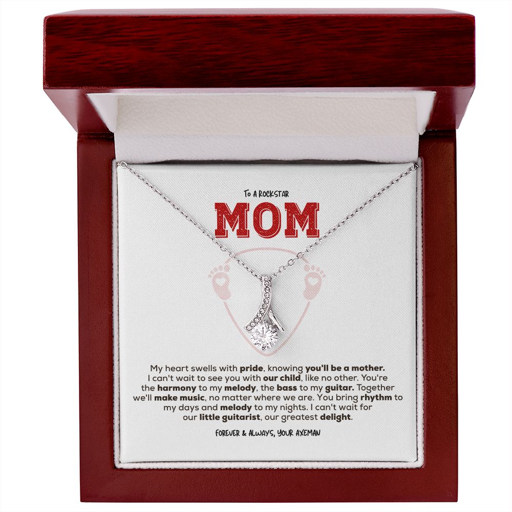 Rockstar Mom-to-be | Alluring Beauty Necklace | Gift from Guitarist Dad