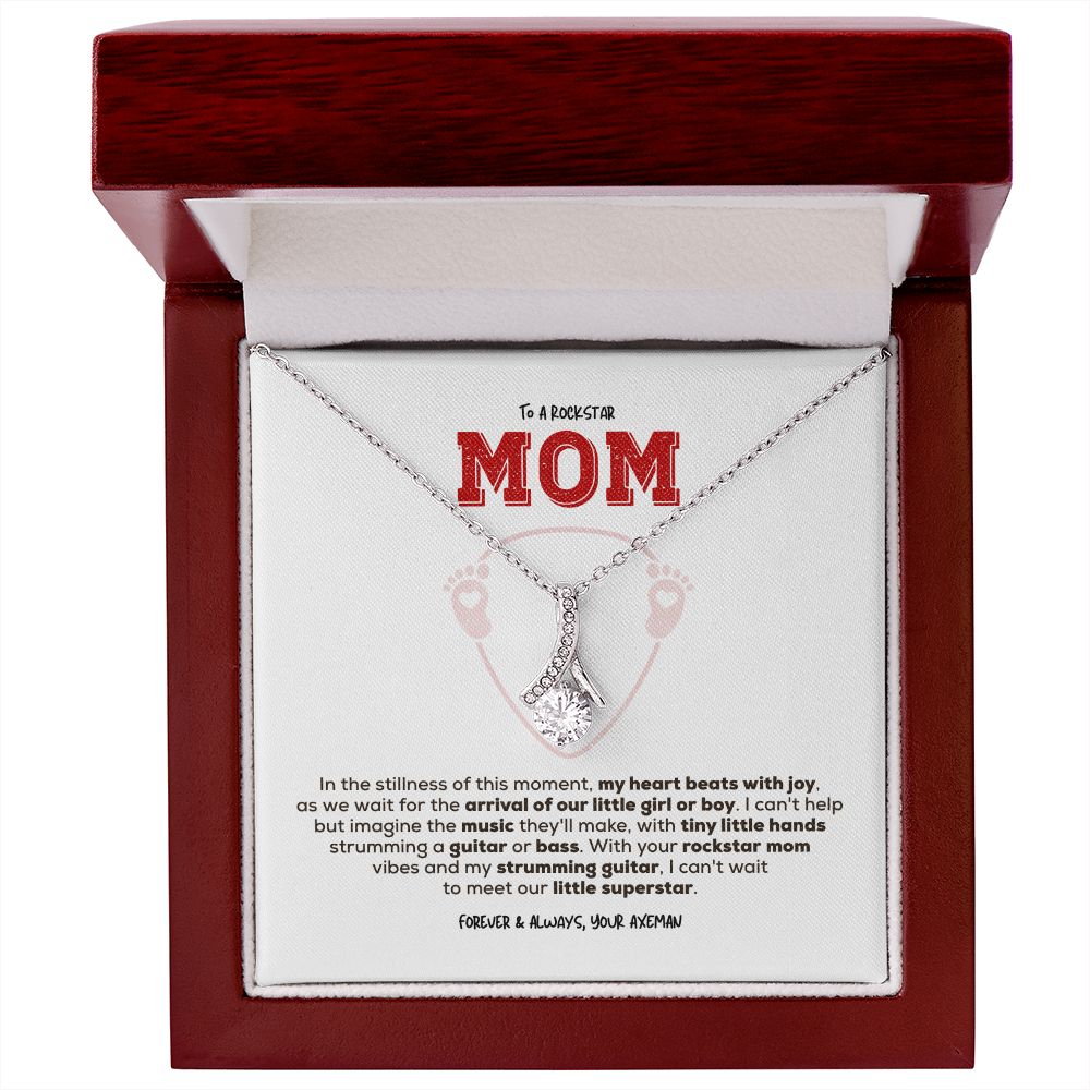 Rockstar Mom-to-be | Alluring Beauty Necklace | Gift from Guitarist Dad