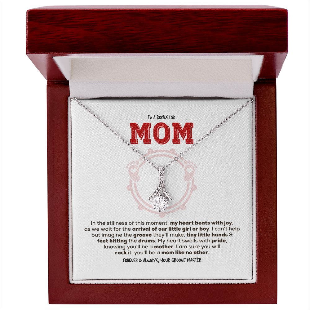 Rockstar Mom-to-be | Alluring Beauty Necklace | Gift from Drummer Dad