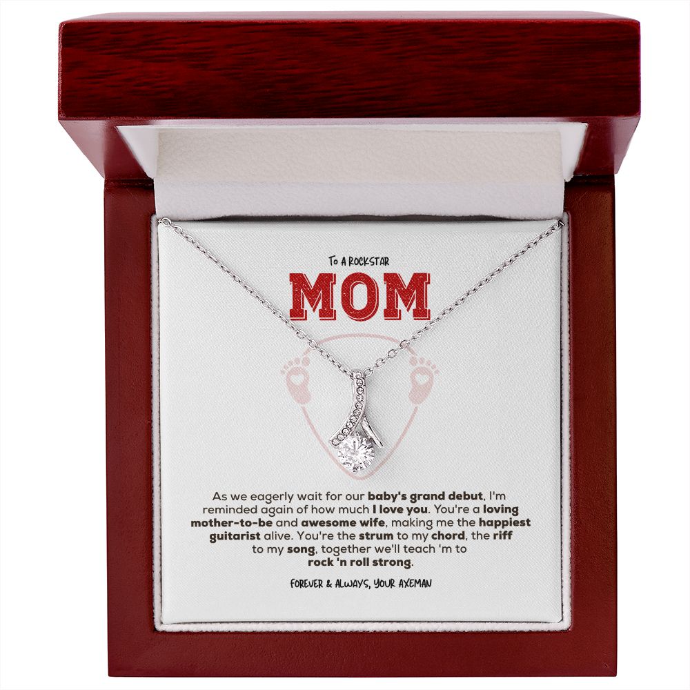 Rockstar Mom-to-be | Alluring Beauty Necklace | Gift from Guitarist Dad