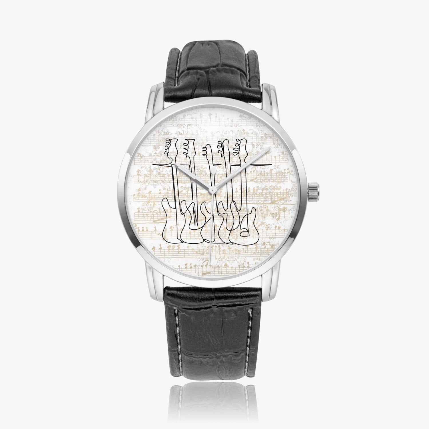 Bass Guitars | Wide Type Quartz Watch | Gift for Musician - Givtz Back