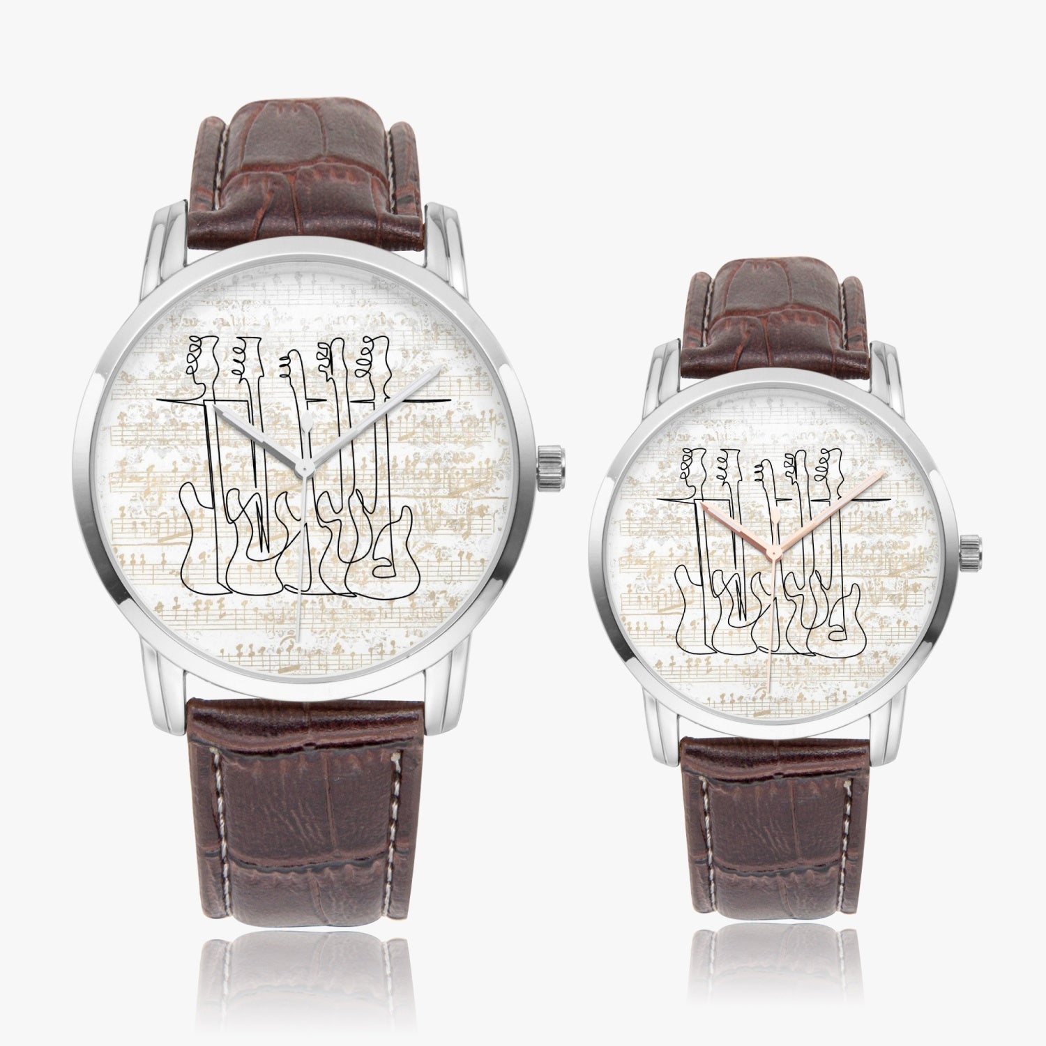 Bass Guitars | Wide Type Quartz Watch | Gift for Musician - Givtz Back