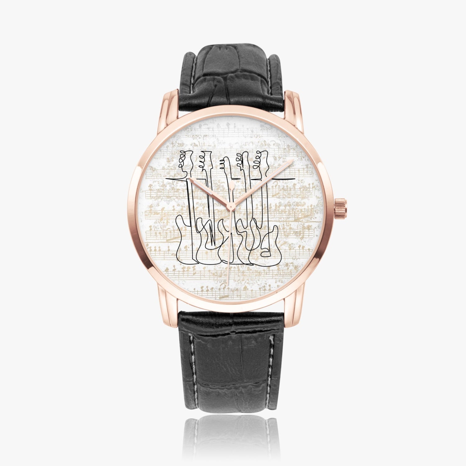 Bass Guitars | Wide Type Quartz Watch | Gift for Musician - Givtz Back