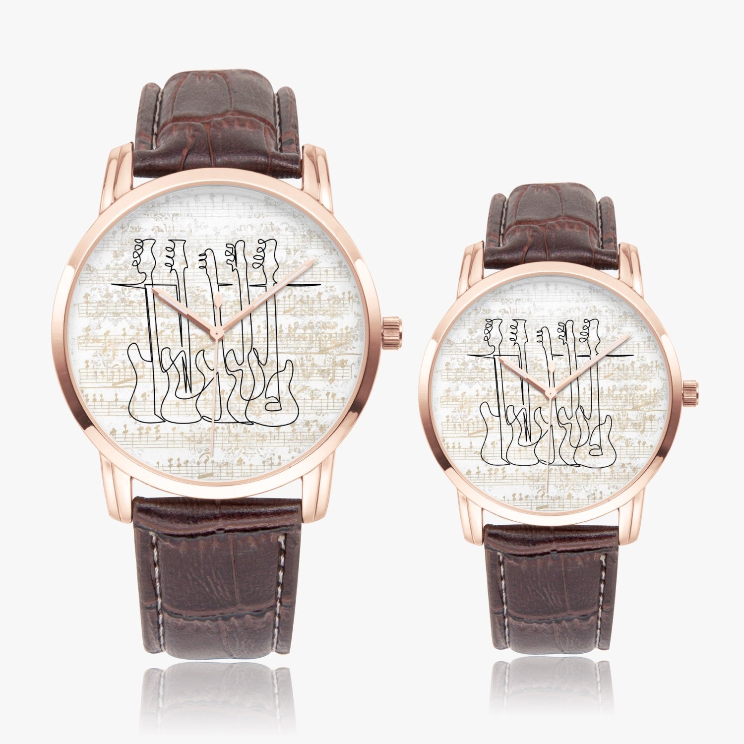 Bass Guitars | Wide Type Quartz Watch | Gift for Musician - Givtz Back