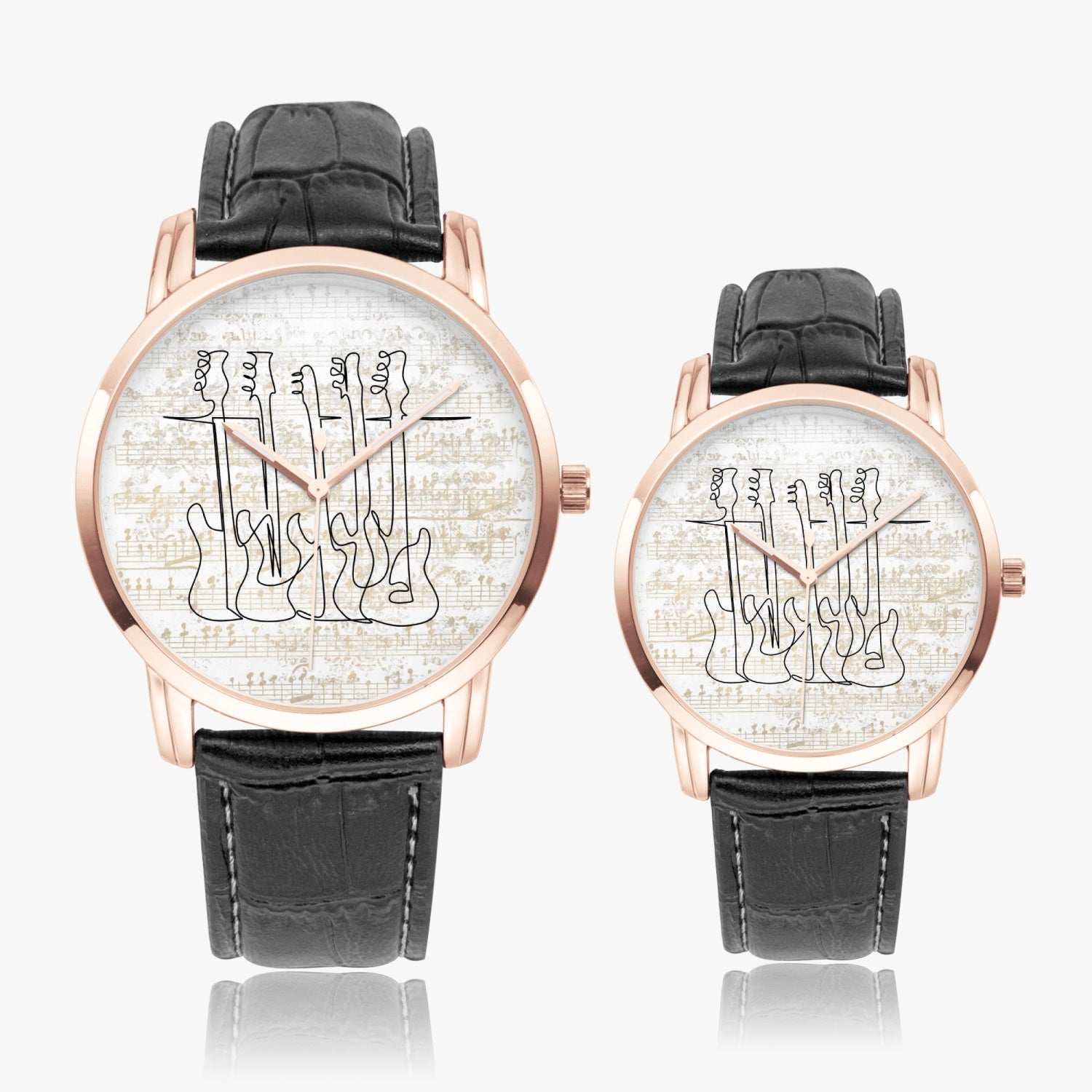 Bass Guitars | Wide Type Quartz Watch | Gift for Musician - Givtz Back