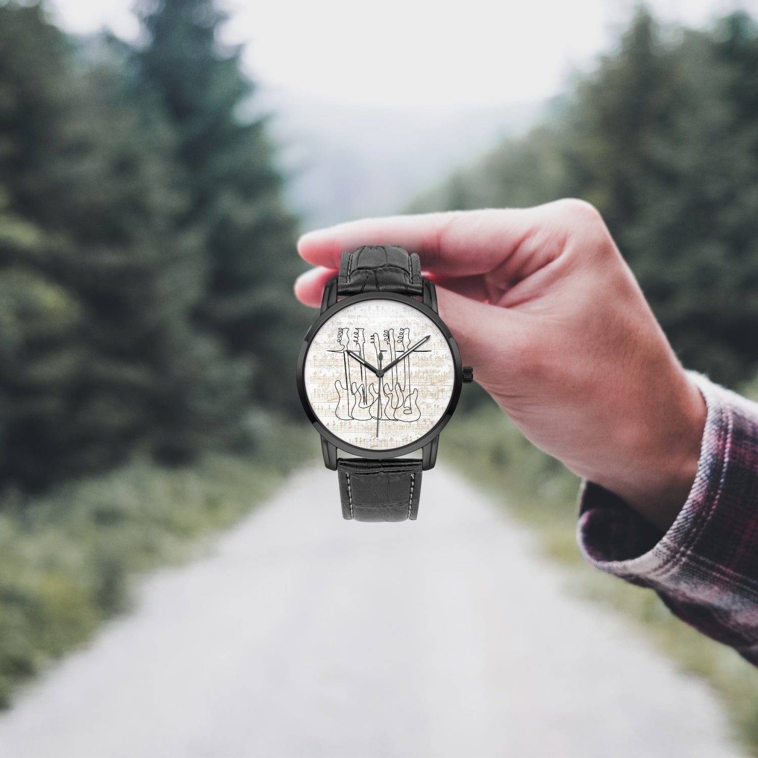 Bass Guitars | Wide Type Quartz Watch | Gift for Musician - Givtz Back