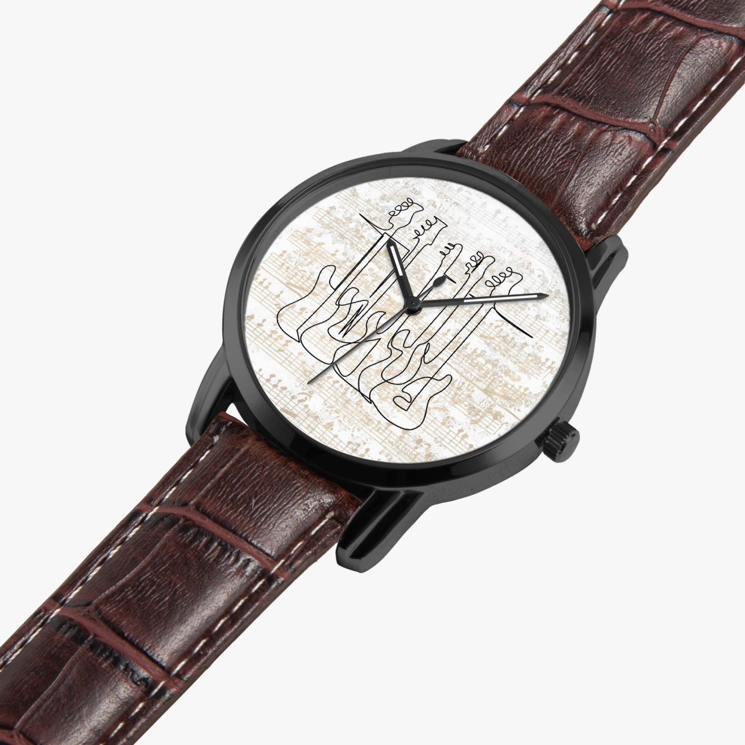 Bass Guitars | Wide Type Quartz Watch | Gift for Musician - Givtz Back