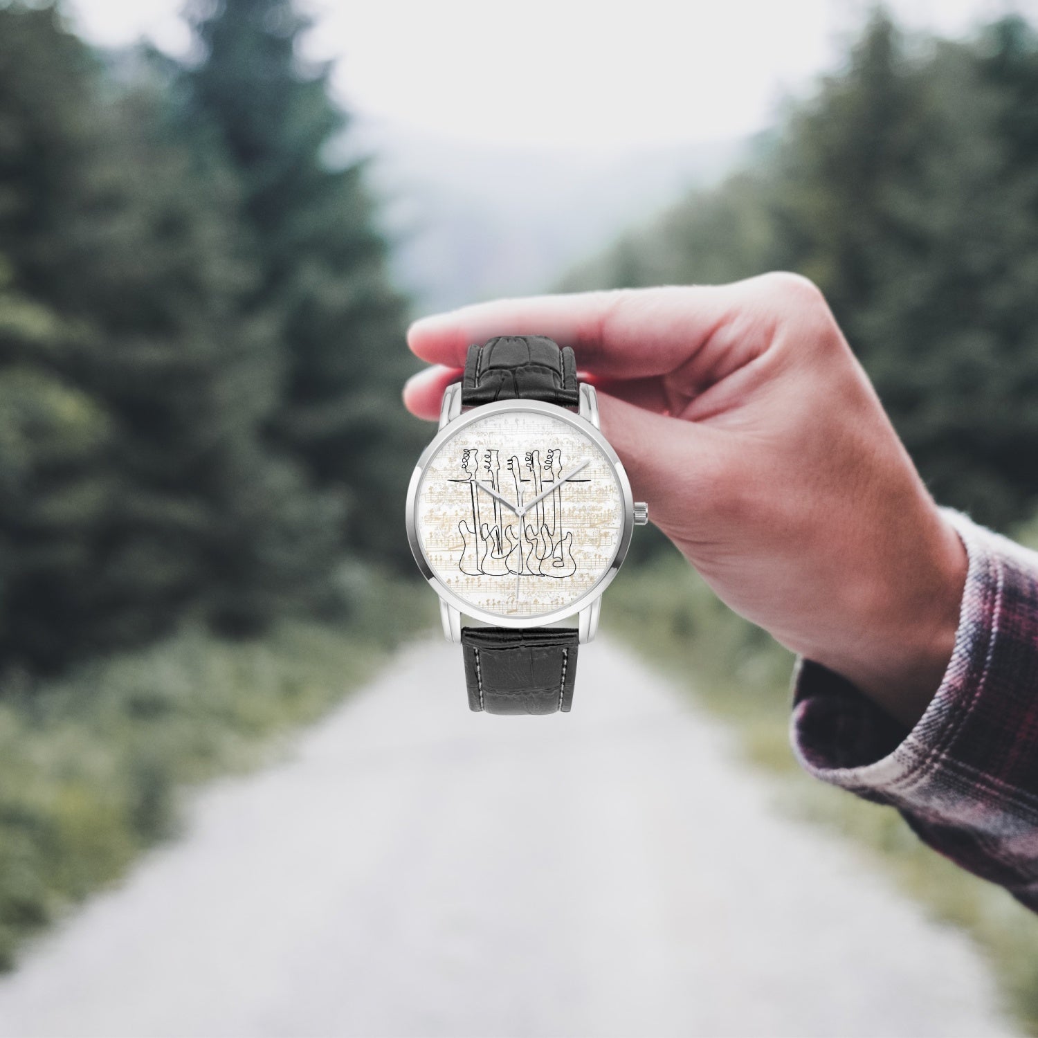 Bass Guitars | Wide Type Quartz Watch | Gift for Musician - Givtz Back