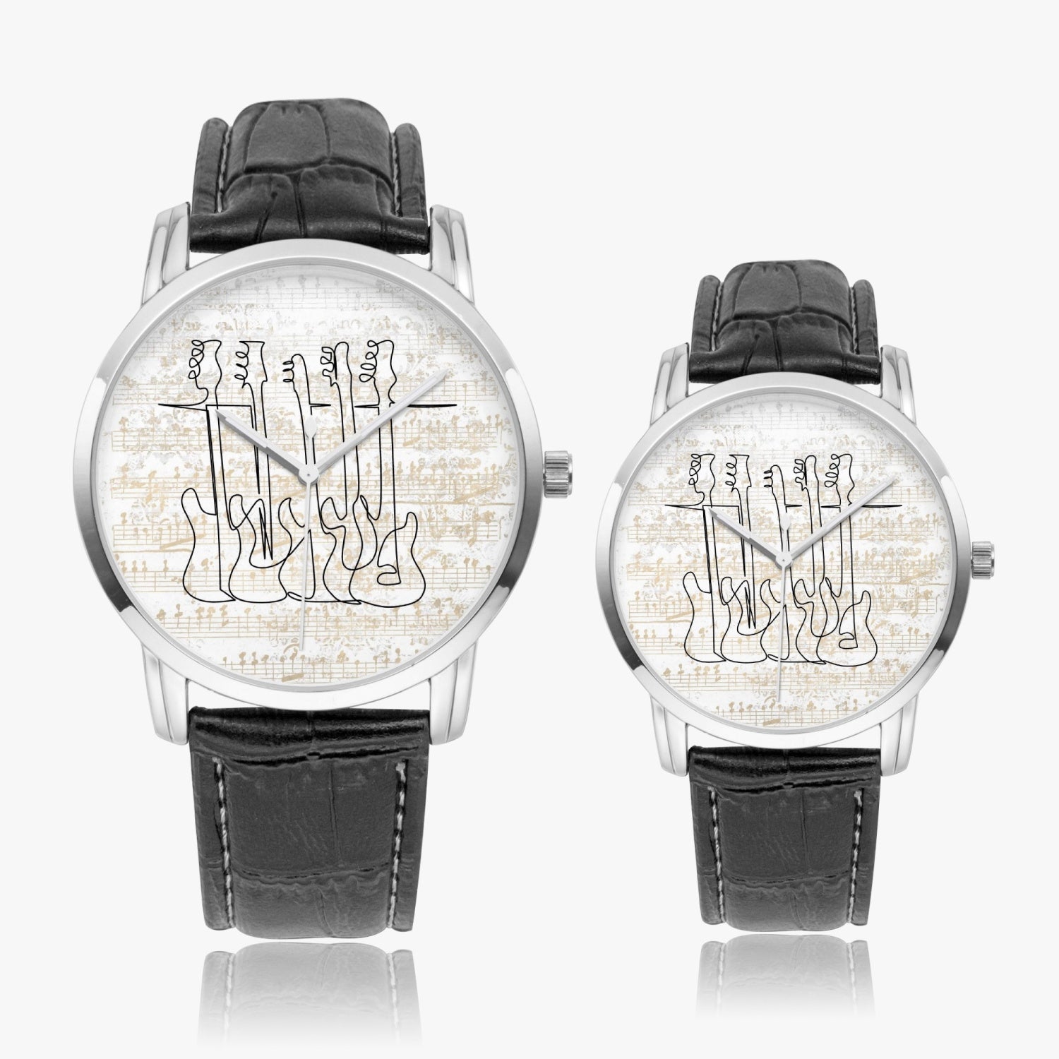 Bass Guitars | Wide Type Quartz Watch | Gift for Musician - Givtz Back